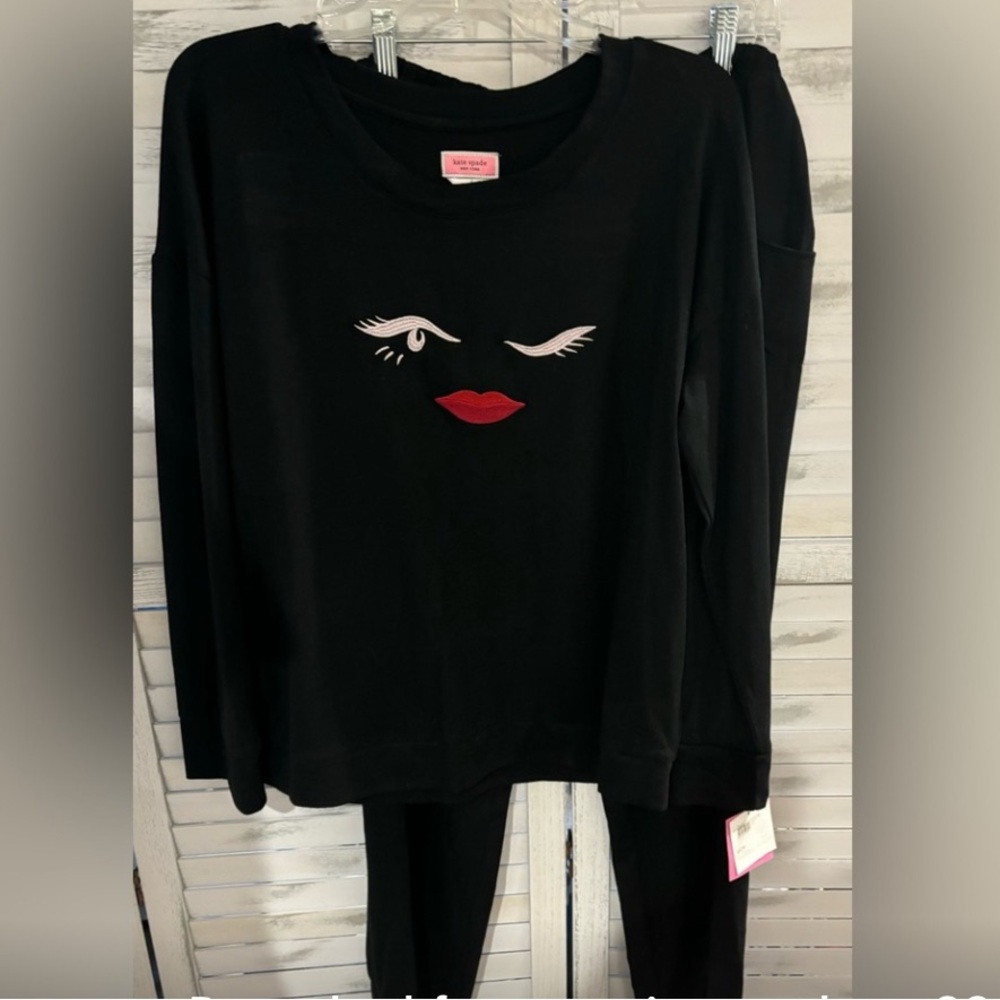 NWT Kate Spade 2-PC PJ Set - Winky Eyes